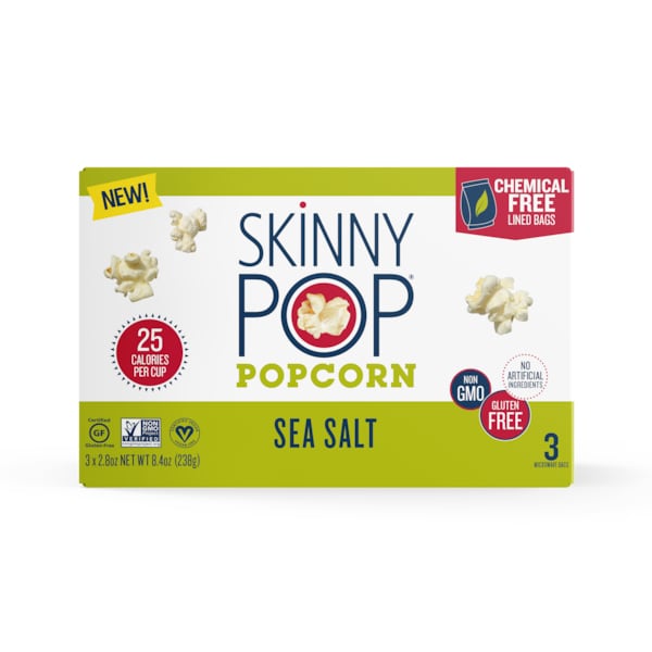 Skinnypop Skinnypop Micro 2.8 oz. Sal marina, paquete de 36 - 6002510-SP