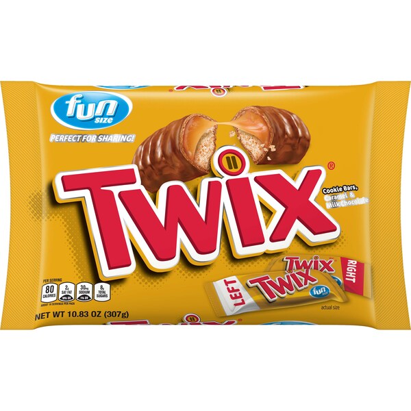 Twix Twix Caramelo Tamaño Divertido 10.83 oz., paquete de 20 - 323205