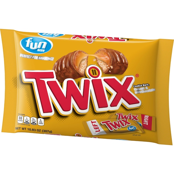 Twix Twix Caramelo Tamaño Divertido 10.83 oz., paquete de 20 - 323205