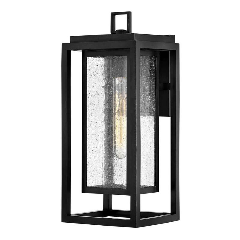 HINKLEY Linterna para Montaje en Pared Mediana para Exteriores, Color Negro - 1004BK