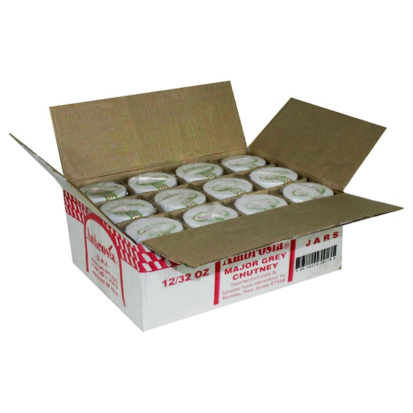 Importaciones Savor Chutney Mayor Grey de 32 oz., PK12 - 25419