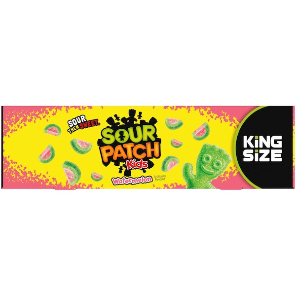 Caramelo suave de sandía sin grasa Sour Patch, bolsas de 3.4 oz, paquete de 144 - 203