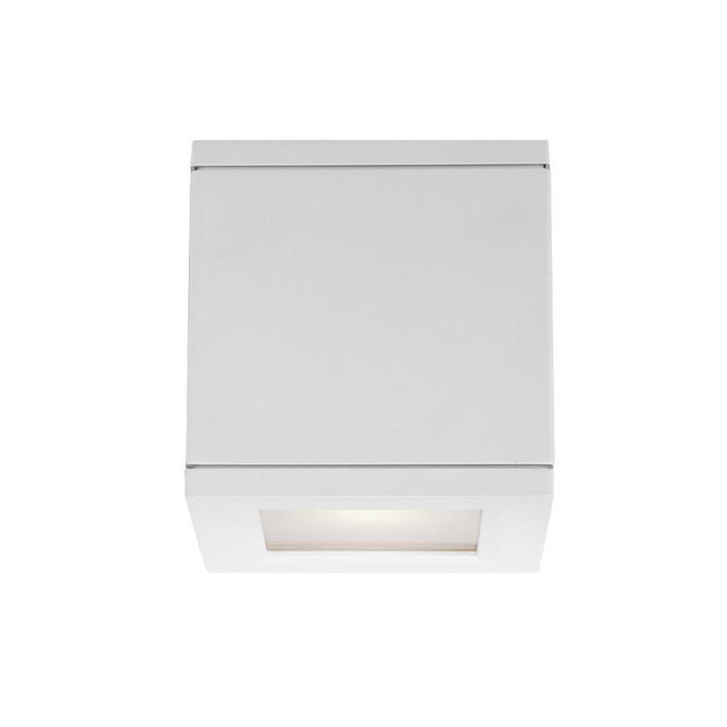 Iluminación WAC Rubix de 2 luces en blanco, luz de cilindro de pared LED ENERGY STAR para interiores o exteriores - WS-W2505-WT
