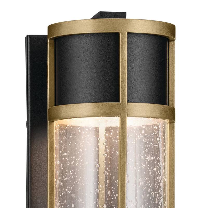 KICHLER Camillo 12 in. 1-Light Textured Black and Brass Modern Outdoor Hardwired Wall Lantern Sconce with Integrated LED - 59139BKT

KICHLER Camillo 12 pulgadas 1 Luz Linterna de Pared para Exterior con Cableado Duro en Texturizado Negro y Latón Moderna con LED Integrado - 59139BKT