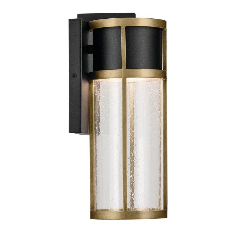KICHLER Camillo 12 in. 1-Light Textured Black and Brass Modern Outdoor Hardwired Wall Lantern Sconce with Integrated LED - 59139BKT

KICHLER Camillo 12 pulgadas 1 Luz Linterna de Pared para Exterior con Cableado Duro en Texturizado Negro y Latón Moderna con LED Integrado - 59139BKT