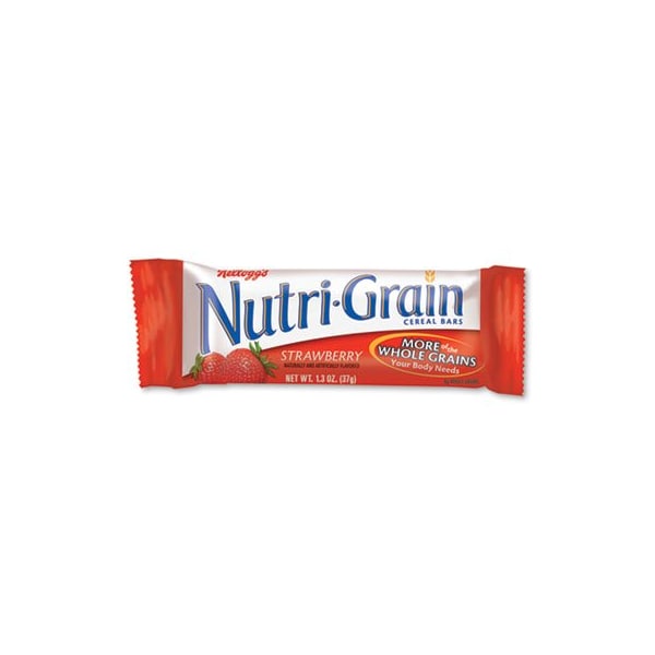 Barras de desayuno suaves horneadas Kelloggs Nutri-Grain, fresa, 1.3 Oz, paquete de 8 - 35902