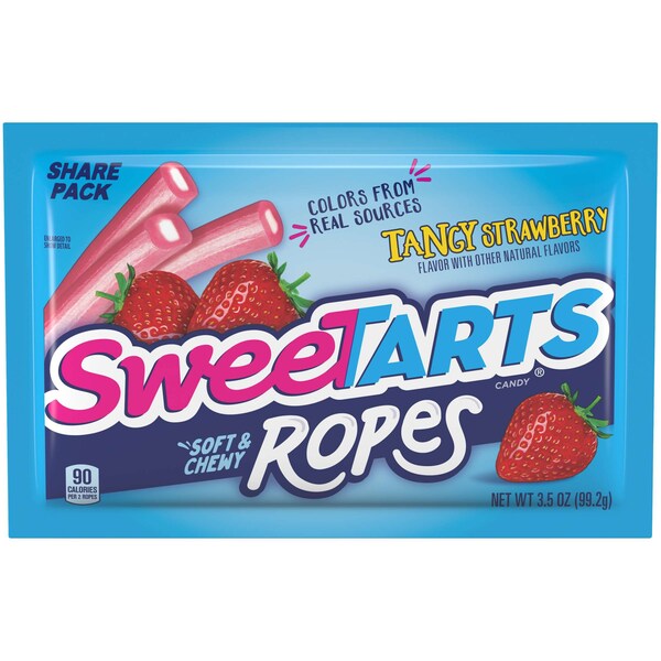 Dulces Sweetart Cuerda de Fresa Estados Unidos 3.5 oz., PK48 - 00079200952877U