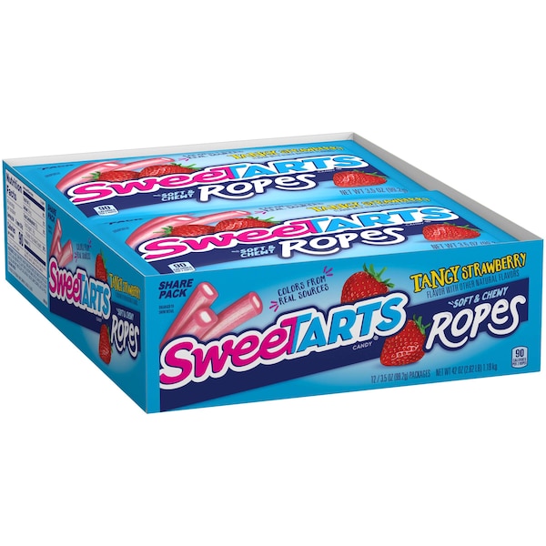 Dulces Sweetart Cuerda de Fresa Estados Unidos 3.5 oz., PK48 - 00079200952877U