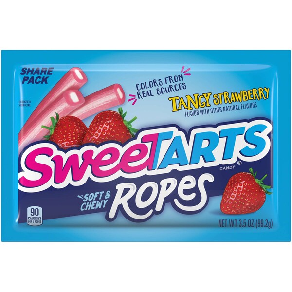 Dulces Sweetart Cuerda de Fresa Estados Unidos 3.5 oz., PK48 - 00079200952877U