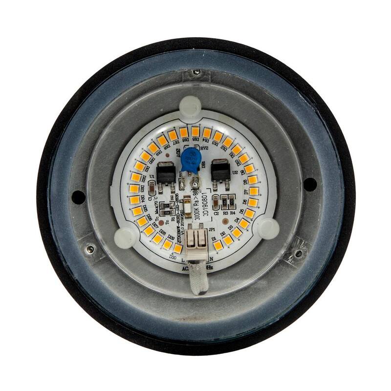 Luz de pared cilíndrica LED exterior Maxxima Black con sensor de crepúsculo a amanecer - MEL-14125W