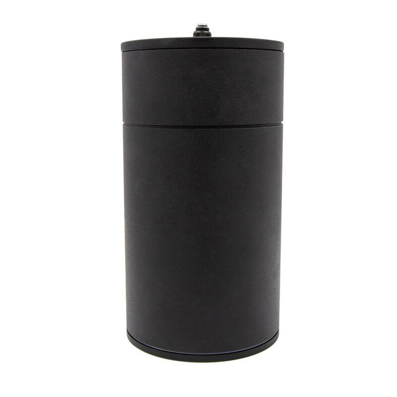 Luz de pared cilíndrica LED exterior Maxxima Black con sensor de crepúsculo a amanecer - MEL-14125W