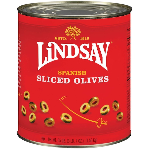 Lindsay Lindsay Rebanadas Verdes Sin Pimiento 55 oz., paquete de 6 - A003903