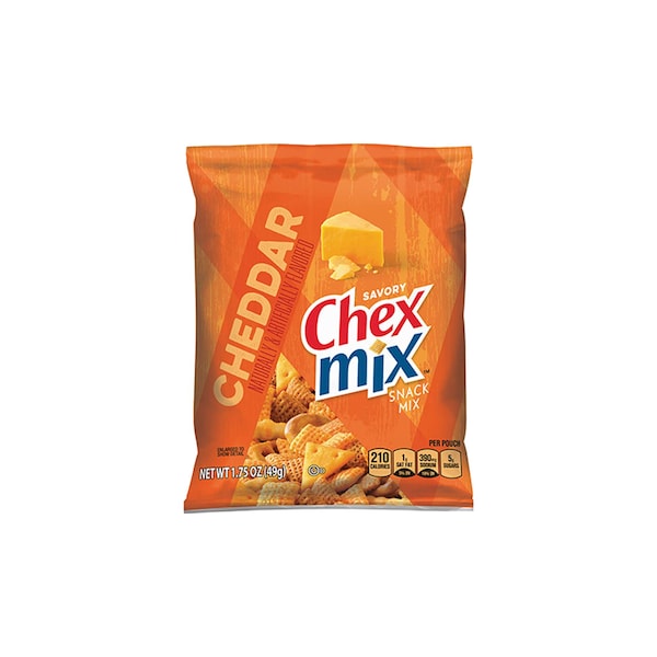 Chex Mix Snack Mix Individual con queso cheddar 1.75 oz., paquete de 60 - 16000-12408