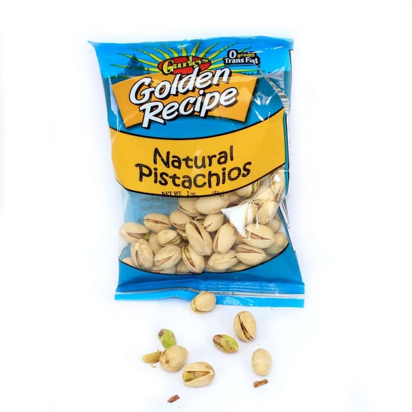 Receta Dorada Pistaches Naturales, 2 oz., paquete de 8 - 7607