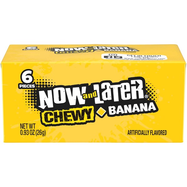 Ahora y después Ahora y después Masticables suaves de plátano 6 piezas .93 oz., PK288 - 51897