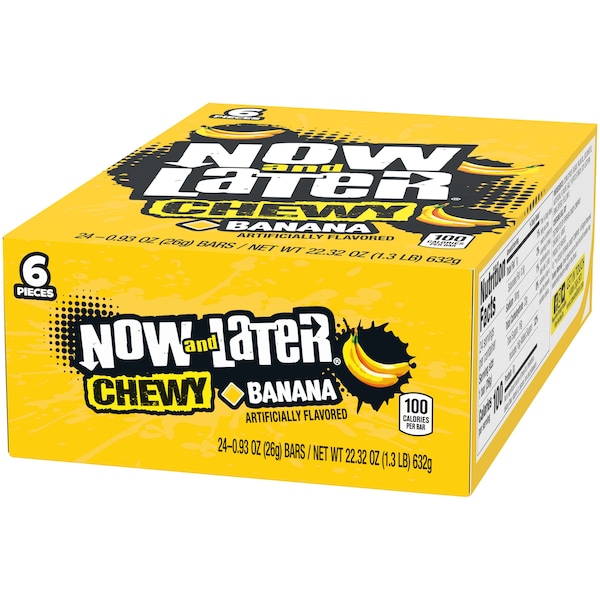 Ahora y después Ahora y después Masticables suaves de plátano 6 piezas .93 oz., PK288 - 51897