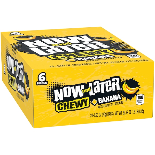 Ahora y después Ahora y después Masticables suaves de plátano 6 piezas .93 oz., PK288 - 51897