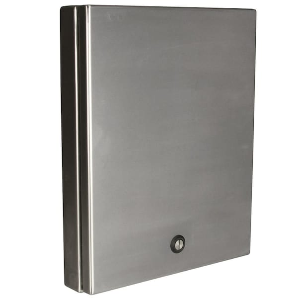 Wiegmann Blank Cover, 13 in. H x 16 in. W x 2 in. L, 304 Stainless Steel - WADW131602BCSS