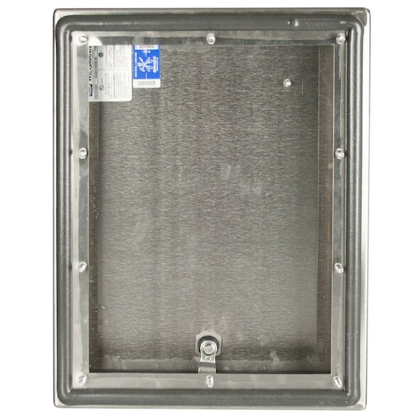 Wiegmann Blank Cover, 13 in. H x 16 in. W x 2 in. L, 304 Stainless Steel - WADW131602BCSS