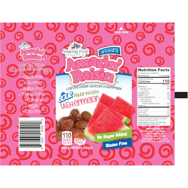 Pasas Raisin Amazin Sandía 1.3 oz., Paquete de 250 - AA20A0A3E0
