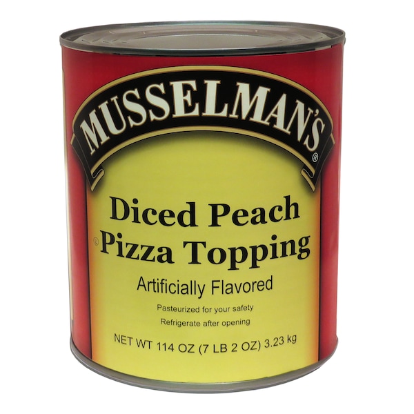 Musselman's Mezcla de Durazno Picado para Pizza, enlatado de 114 oz, paquete de 6 - FFPFZ4000MUS01