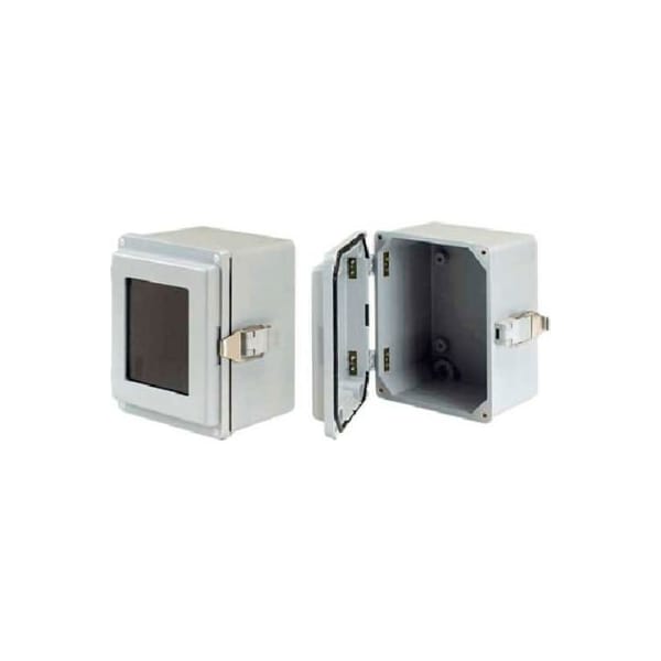Pentair Equipment Protection Hoffman A845JFGR J Box, Type 4X, Solid Cover/Scr, 7.50x4.00x4.94, Fiberglass - A845JFGR