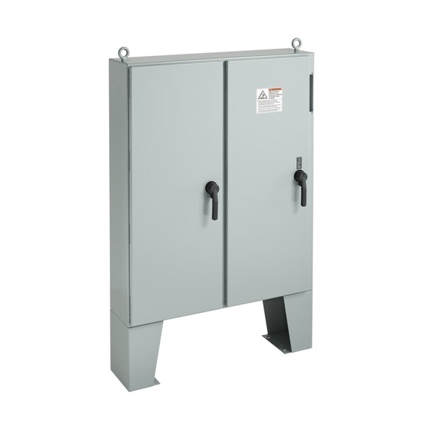 Nvent Hoffman Mild Steel Electrical Enclosures, 72.12 in H, 24.12 in D, 73-3/4 in W, NEMA 12, Hinged - A72X7324LPFTCG