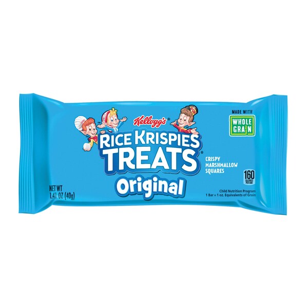 Kelloggs Rice Krispies Treats Cuadritos Crujientes de Malvavisco 1.41 oz., paquete de 80 - 3800011052