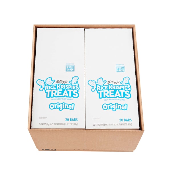 Kelloggs Rice Krispies Treats Cuadritos Crujientes de Malvavisco 1.41 oz., paquete de 80 - 3800011052