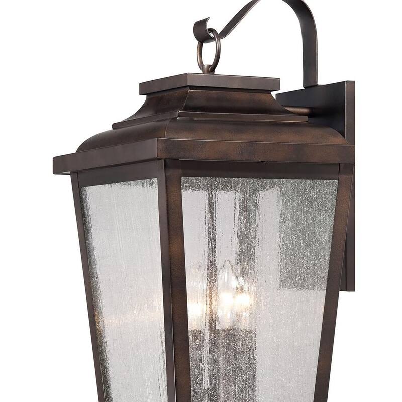 The Great Outdoors por Minka Lavery Irvington Manor Lámpara de Pared de Bronce Chelsea con 4 Luces para Exteriores - 72173-189