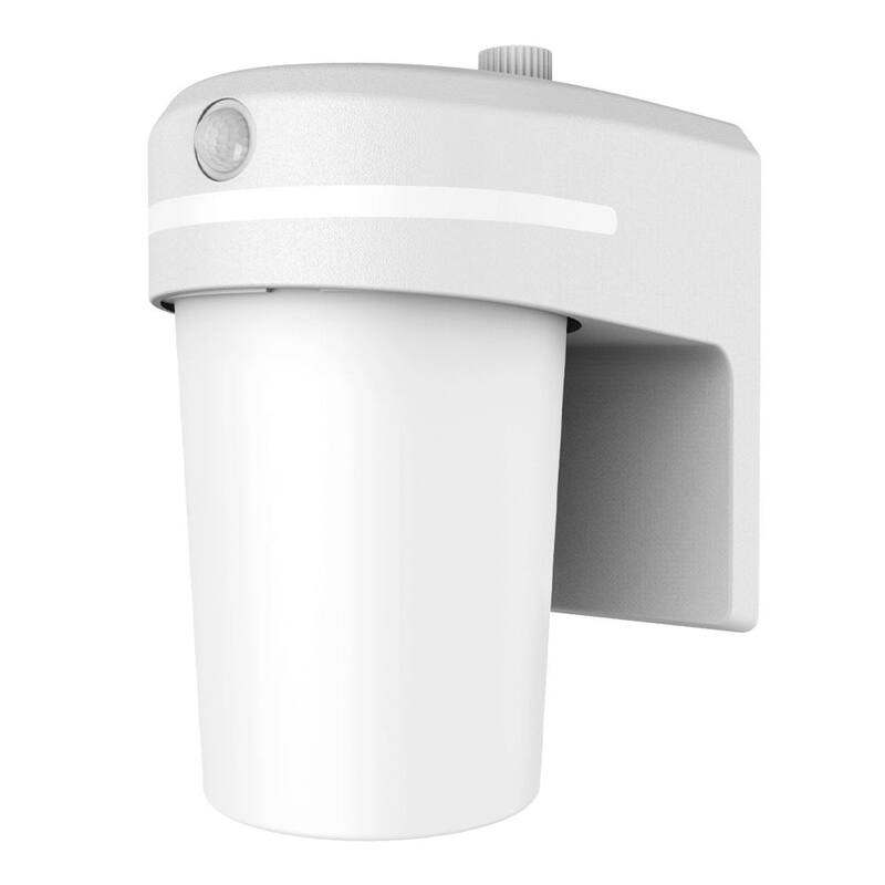 Luz de área HALO FE equivalente a 60 watts con sensor de movimiento integrado y luz blanca de crepúsculo a amanecer, LED integrado, 3500K - FE10A35GLMW