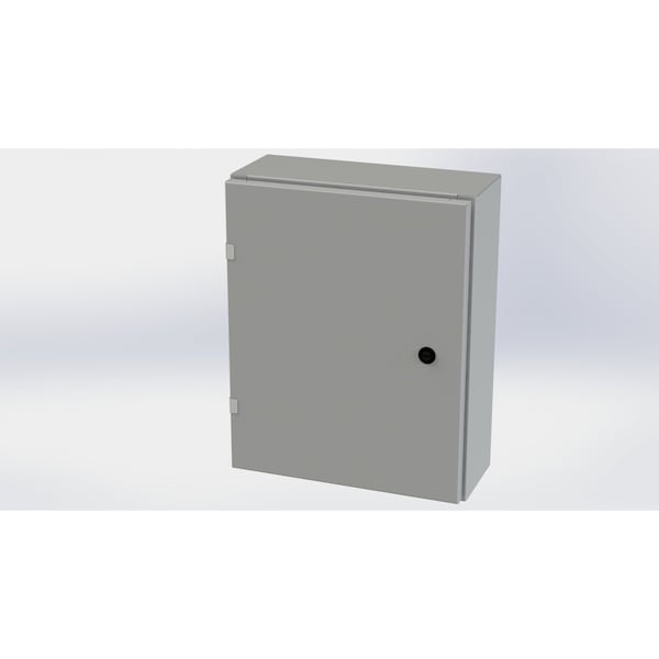 Saginaw Control & Engineering Carbon Steel Electrical Enclosures, 20 in H, 6 in D, 16 in W, NEMA 3R, 4, 12, 13, Hinged - SCE-20EL1606LP