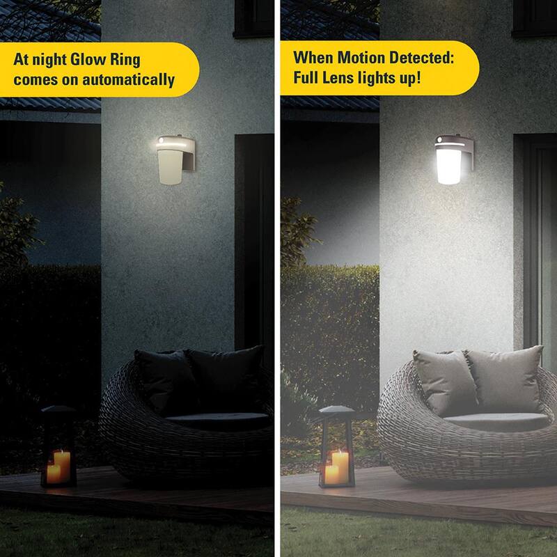 Luz de área HALO FE equivalente a 60 watts con sensor de movimiento integrado y luz blanca de crepúsculo a amanecer, LED integrado, 3500K - FE10A35GLMW