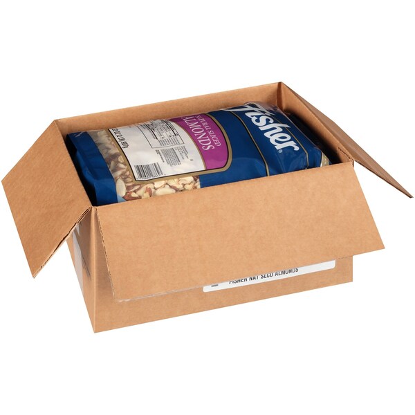 Almendras rebanadas naturales Fisher de 32 oz., paquete de 3 - 18862A