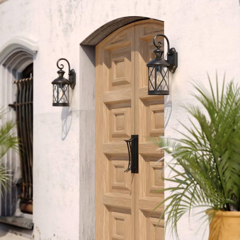 VAXCEL Henderson Negro Lámpara de Pared Exterior con Sensor de Movimiento Crepuscular a Nocturno - T0435