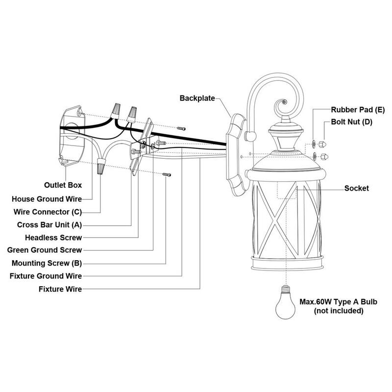 VAXCEL Henderson Negro Lámpara de Pared Exterior con Sensor de Movimiento Crepuscular a Nocturno - T0435