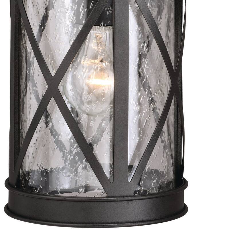 VAXCEL Henderson Negro Lámpara de Pared Exterior con Sensor de Movimiento Crepuscular a Nocturno - T0435