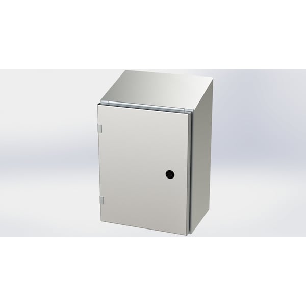 Saginaw Control & Engineering 304 Stainless Steel Electrical Enclosures, 16 in H, 8 in D, 12 in W, NEMA 3R, 4, 4X, 12, 13, Hinged - SCE-16EL1208SSST