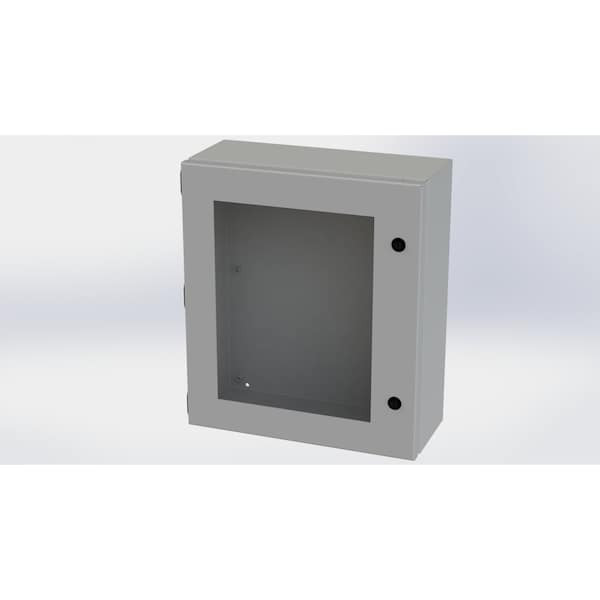 Saginaw Control & Engineering Carbon Steel Electrical Enclosures, 16 in H, 6 in D, 14 in W, NEMA 3R, 4, 12, 13, Hinged - SCE-1614ELJW