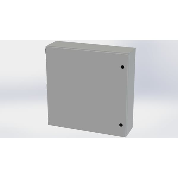 Saginaw Control & Engineering Carbon Steel Electrical Enclosures, 20 in H, 6 in D, 20 in W, NEMA 3R, 4, 12, 13, Hinged - SCE-20206ELJ