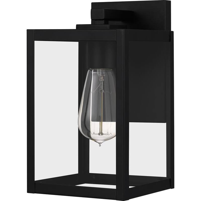 Lámpara de pared para exteriores con un solo foco Quoizel Westover en color negro tierra con conexión eléctrica - WVR8305EK