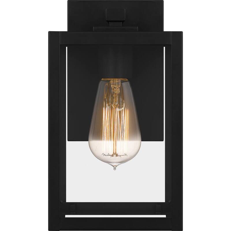 Lámpara de pared para exteriores con un solo foco Quoizel Westover en color negro tierra con conexión eléctrica - WVR8305EK
