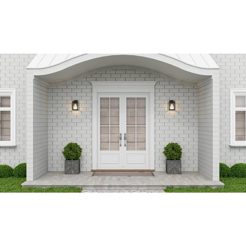 Lámpara de pared para exteriores con un solo foco Quoizel Westover en color negro tierra con conexión eléctrica - WVR8305EK