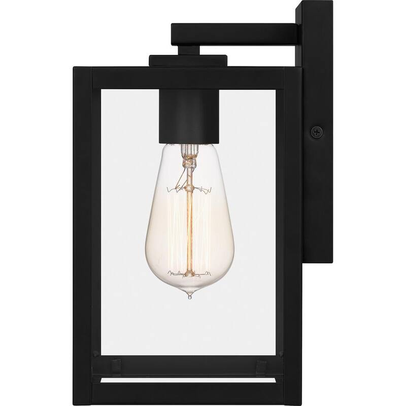 Lámpara de pared para exteriores con un solo foco Quoizel Westover en color negro tierra con conexión eléctrica - WVR8305EK