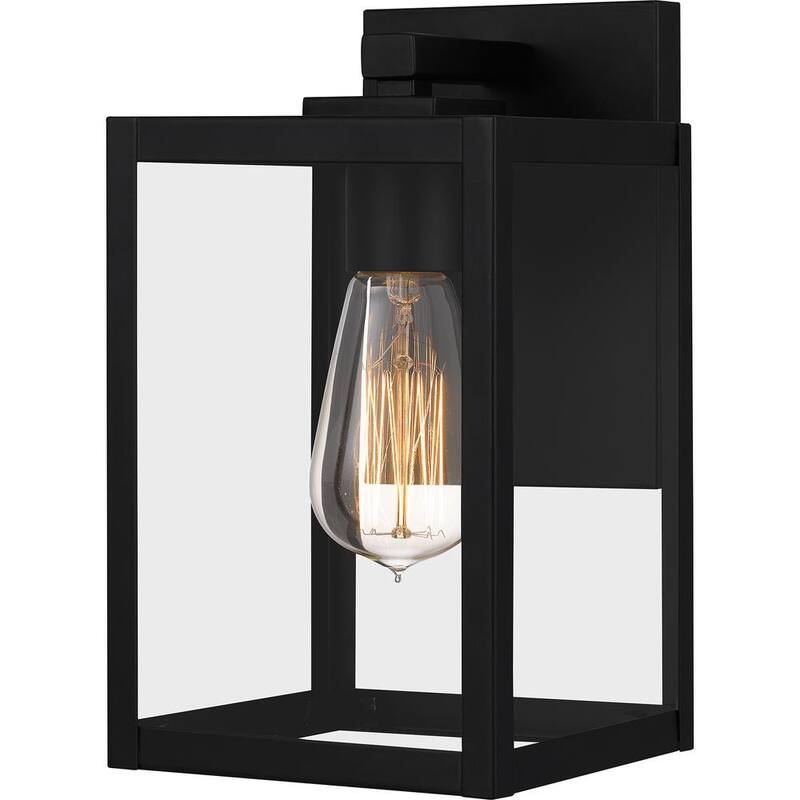Lámpara de pared para exteriores con un solo foco Quoizel Westover en color negro tierra con conexión eléctrica - WVR8305EK