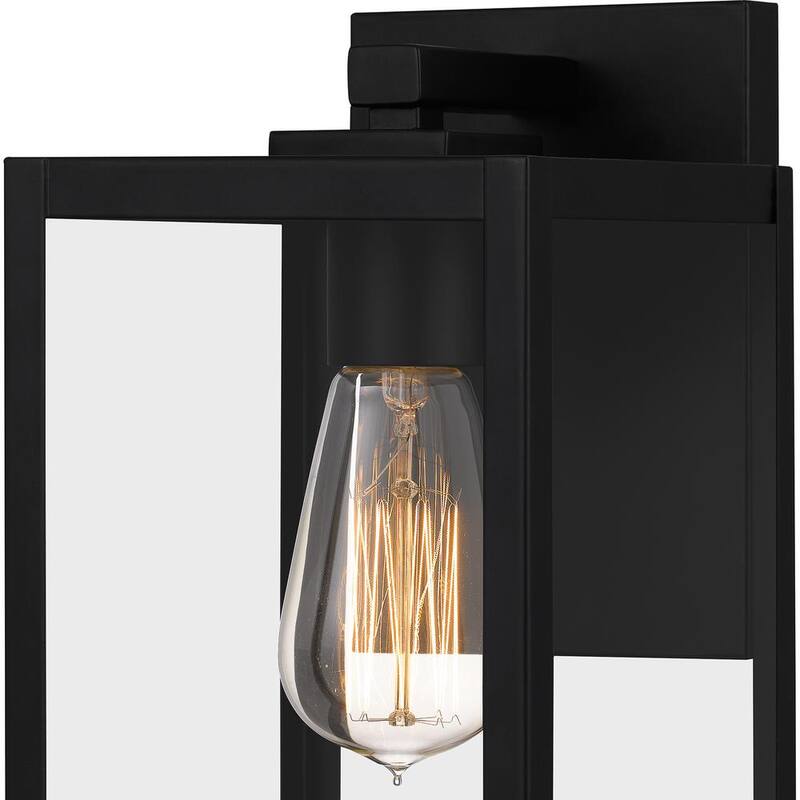 Lámpara de pared para exteriores con un solo foco Quoizel Westover en color negro tierra con conexión eléctrica - WVR8305EK