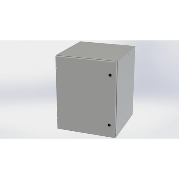 Saginaw Control & Engineering Carbon Steel Electrical Enclosures, 30 in H, 24 in D, 24 in W, NEMA 3R, 4, 12, 13, Hinged - SCE-30EL2424LP