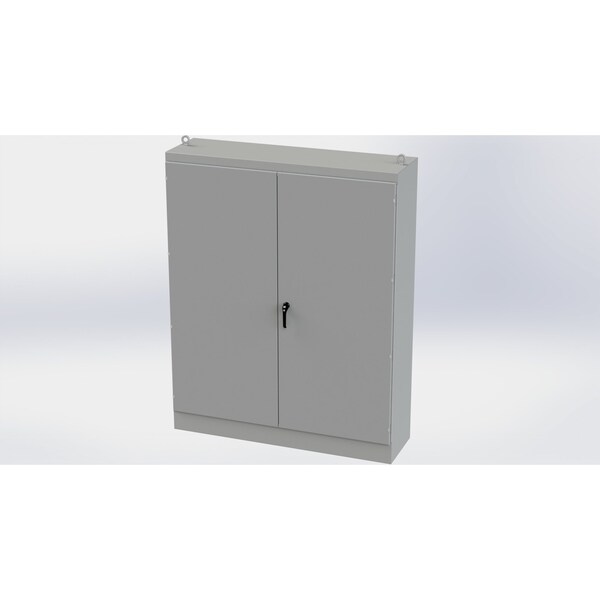 Saginaw Control & Engineering Carbon Steel Electrical Enclosures, 90 in H, 20 in D, 72 in W, NEMA 3R, 12, 13, Hinged - SCE-907220FSD