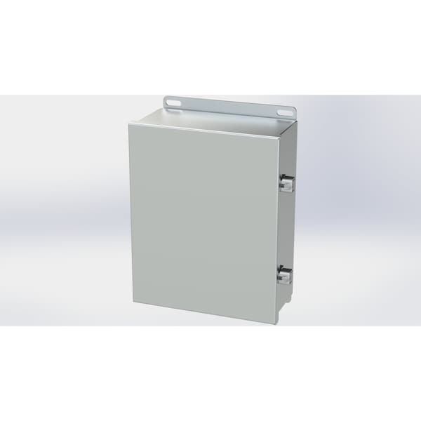 Saginaw Control & Engineering 316 Stainless Steel Electrical Enclosures, 10.13 in H, 4 in D, 8 in W, NEMA 3R, 4, 4X, 12, 13 - SCE-1008CHNFSS6