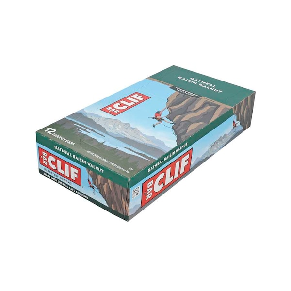 Barra de refrigerio de avena, pasas y nueces Clif Clif de 2.4 oz., PK192 - 161003